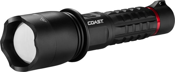 Coast XP20R 4000 Lumen USB-C Rechargeable LED Flashlight with Slide Focus and Pure Beam Focusing Optic, 5 Light Modes 31208