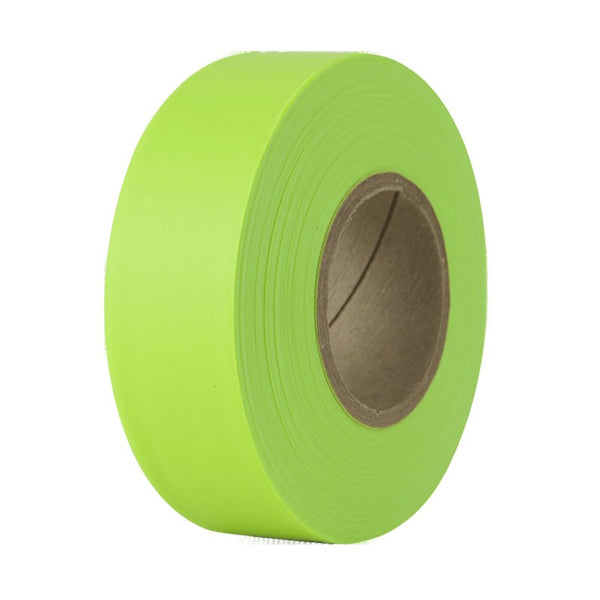 IPG Flagging Ribbon, 1.18" x 50 yd, Lime Glow (Single Roll) 6883