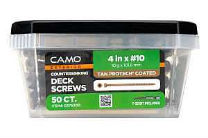 CAMO 4" X #10 - COUNTERSINKING Deck Screw 50Count