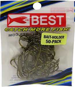K&E STOPPER LURES BAITHOLDER Hook/Size 4/50 Pack/Bronze