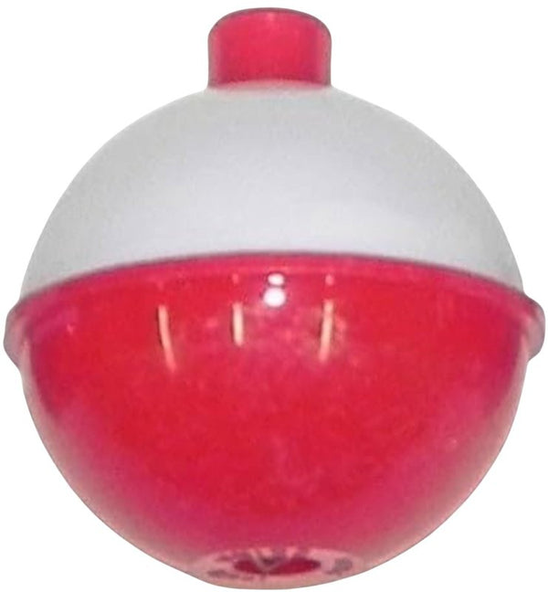 K&E STOPPER LURES Round Plastic Bobbers 1" / 4 Pack/RED/White KE-BST-BPRR-100