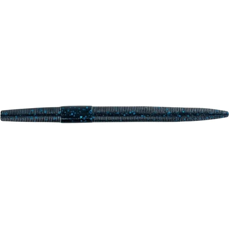 Big Bite Baits 5-Inch Trick Stick Lures-( 10 count/pack - Pack of 1 ) (Black/Blue Metal Flake ) BBB-TS505