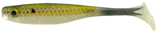 Big Bite Baits 3.5" Suicide SHAD/Chartreuse Gizzard SHAD (5 Pack) BBB-35SWTM-07
