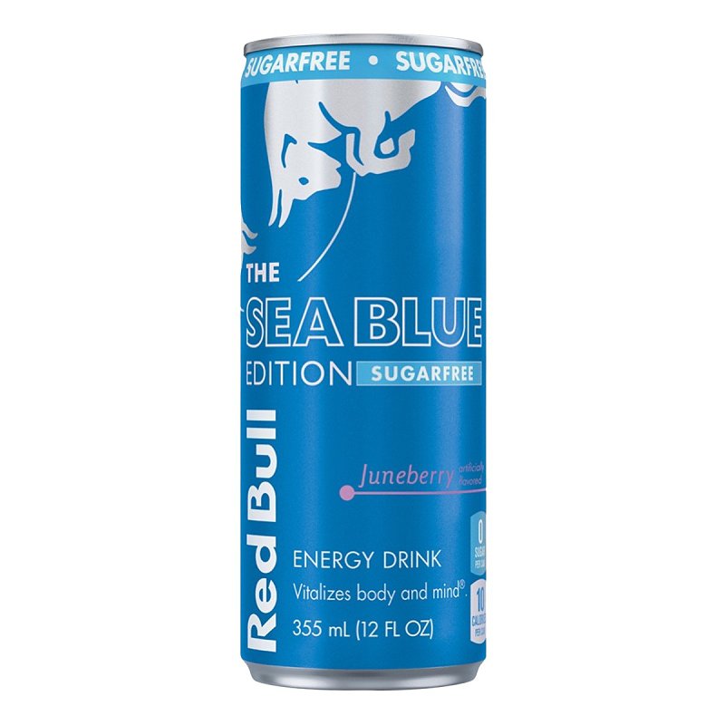 Red Bull Sugar Free Energy Drink, The Sea Blue Edition, Juneberry, 12 Fl Oz