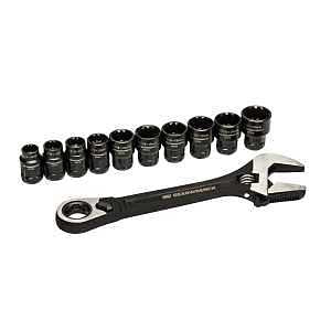 GEARWRENCH 11 Piece Pass Through Adjustable Wrench Set | GWPTAW8