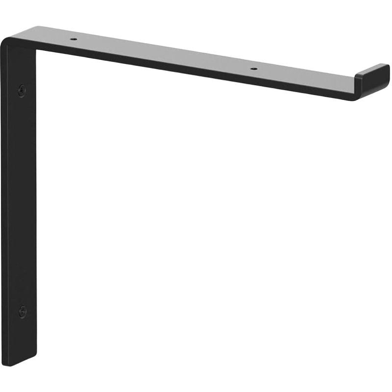 Shelf-Made Silverton Steel 10 in. D x 1.50 in. W x 8.313 in. H Black, 75lbs, Decorative Shelf Bracket, Sold as Single Bracket, Mounting Hardware Not Included