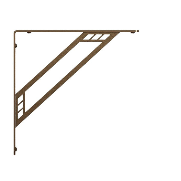 Knape & Vogt Shelf-Made Richland Steel 10in. D x 8.25in. H x 1in. W Bronze, Decorative Shelf Bracket, 500lbs. RP-201RC-12BRZ