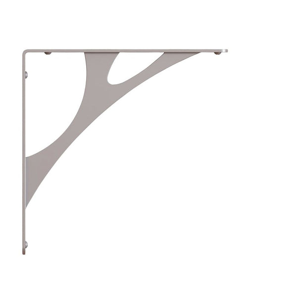 Knape & Vogt Shelf-Made Manhattan Decorative Shelf Bracket, Satin Nickel, 12-inches RP-201MN-12SN