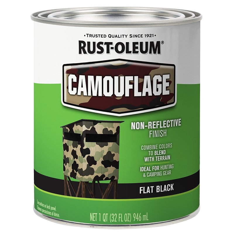 Rust-Oleum Camouflage Flat Black Paint