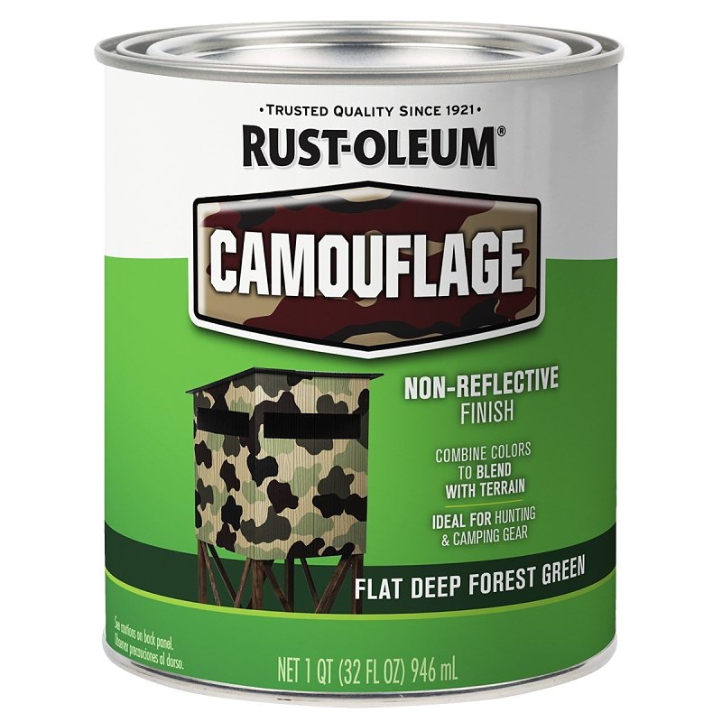 Rust-Oleum Camouflage Flat Deep Forest Green Paint