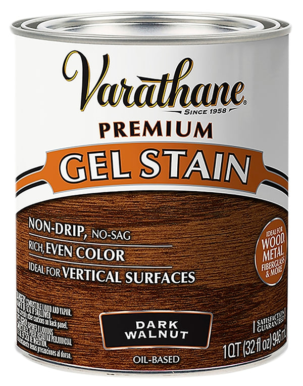 Varathane 358301 Premium Gel Stain, Quart, Dark Walnut