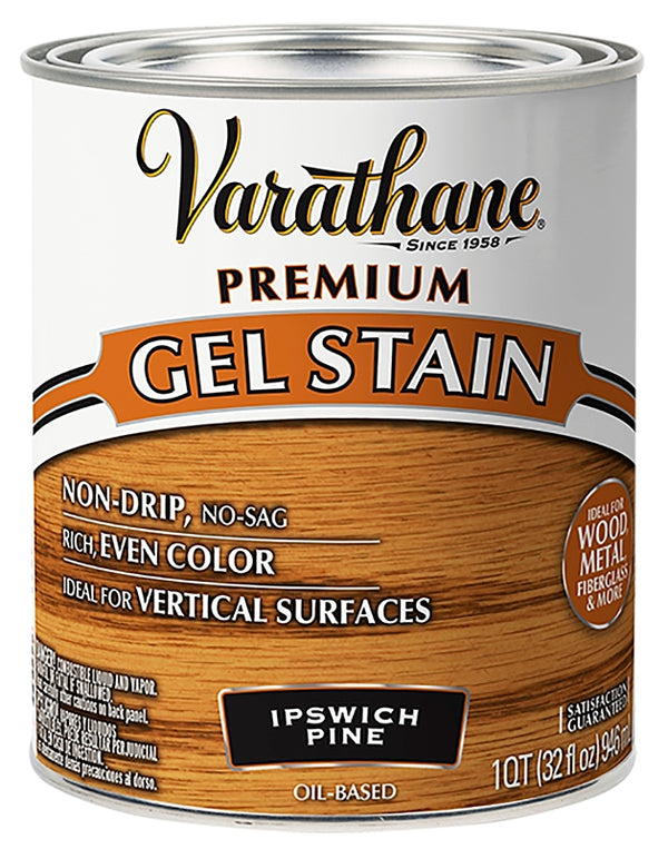 Varathane 358305 Premium Gel Stain, Quart, Ipswich Pine