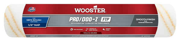 Wooster Brush RR667-14 Inch Pro Doo Z FTP Roller Cover, 1/2-Inch Nap