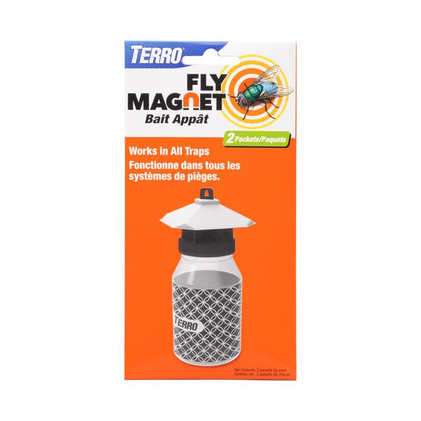 TERRO T382 Fly Magnet Replacement Bait - 2 Fly Magnet Trap Attractants