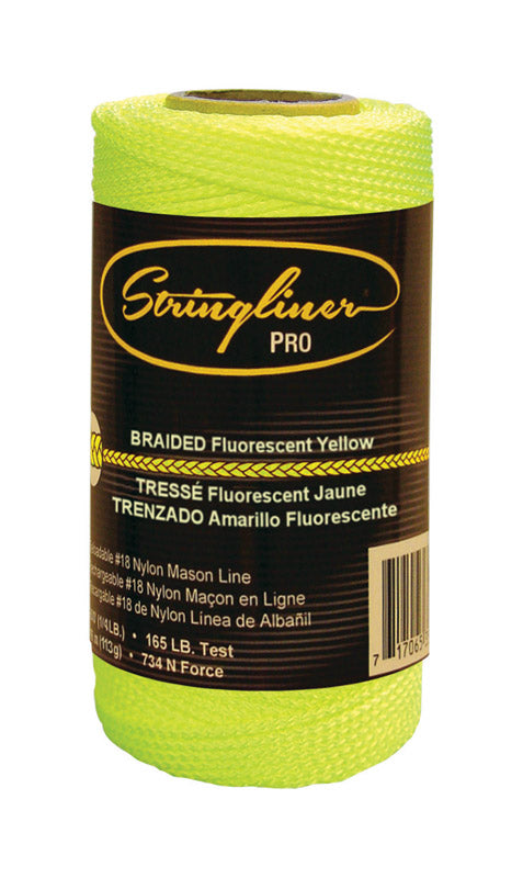 US Tape 35165#18 Construction Replacement Roll Braided FL. Yellow 250'