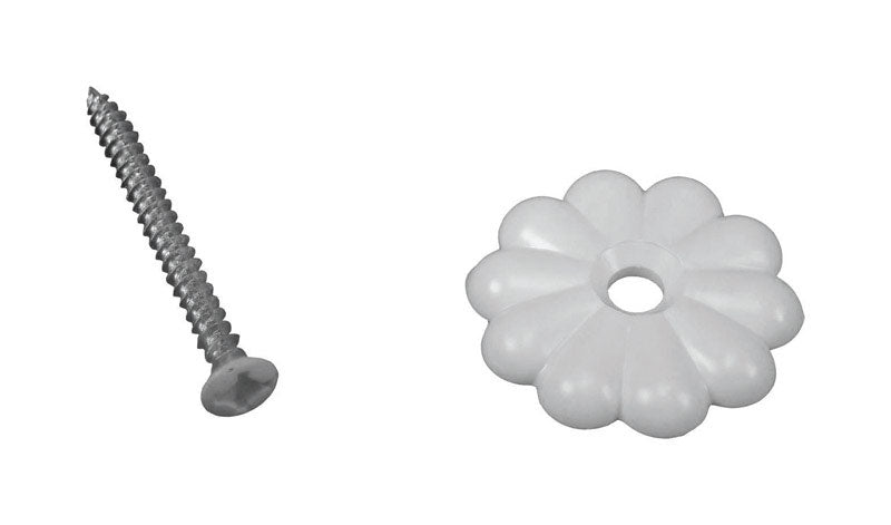 US Hardware RV Rosette Button 1 pk