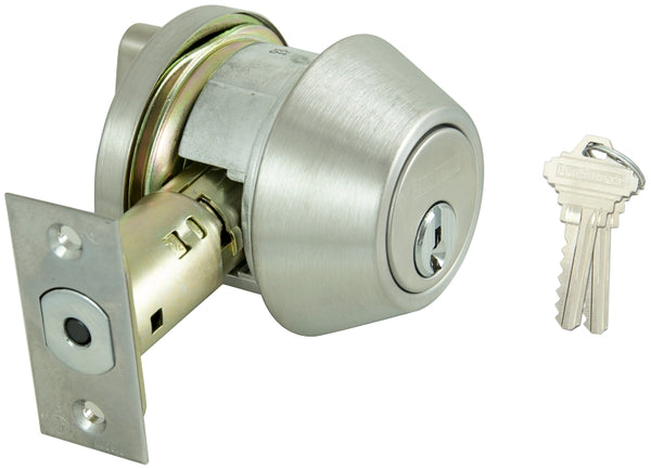 ProSource D761V-PS Deadbolt Stainless Steel