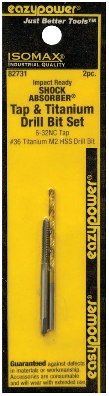 EAZY POWER 82731 6-32NC Tap & Titanium Drill Bit Set (2 Piece)
