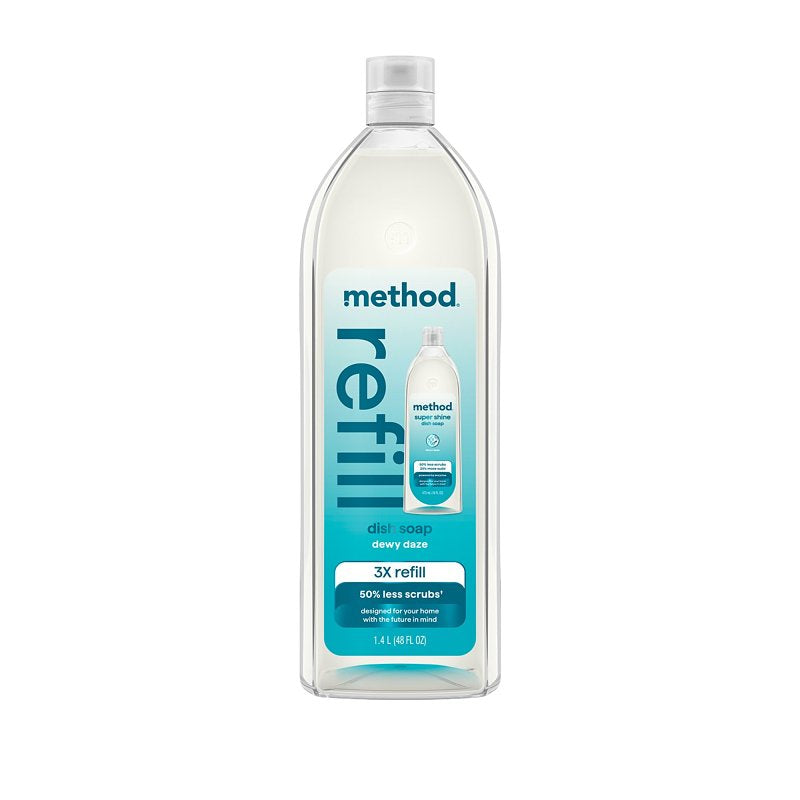 method Super Shine Liquid Dish Soap Refill, Dewy Daze Scented, 48 fl oz