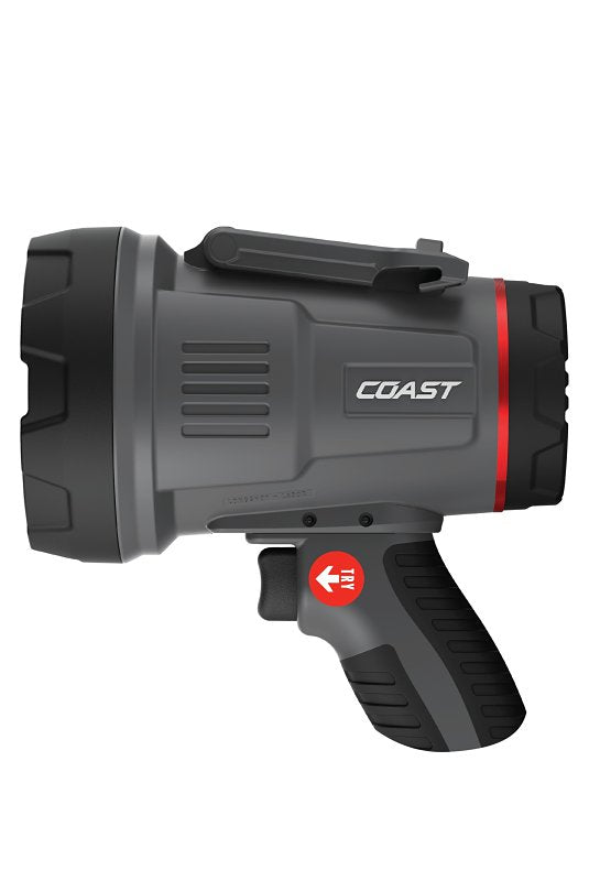 Coast LS50R Spotlight, 2-Lamp, LED Lamp, 5000 lm, Polymer Fixture, Black Fixture
