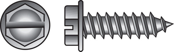 The Hillman Group 70251 6-Inch x 5/8-Inch Hex Washer Head Slotted Sheet Metal Screw, 100-Pack, 0.625 inches, zinc