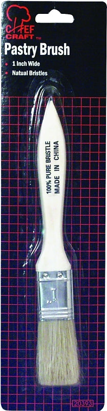 Chef Craft Select Wooden Pastry/Basting Brush, 7.5 inch, Natural