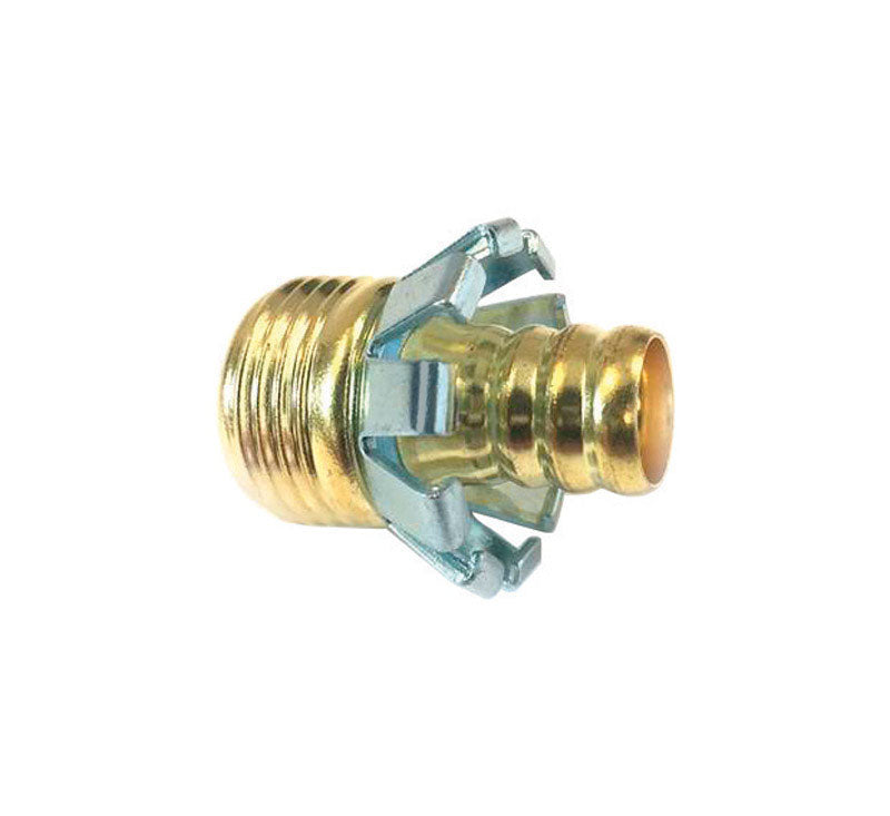 Gilmour 858014-1001 Male Hose Mender Clincher Type, Brass