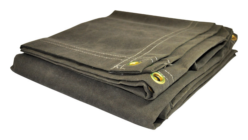 Dry Top 60068 6'X8' Olive Canvas TARP, 6x8 Feet, Natural