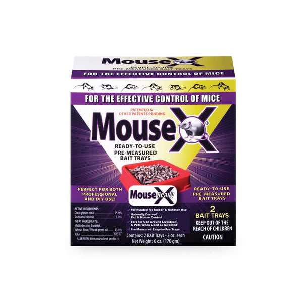 Ecoclear Products People, Pets & Wildlife MouseX Ready-to-Use Pre-Measured 3 oz. Bait Trays, 2-Pack: EcoClear Products 620107