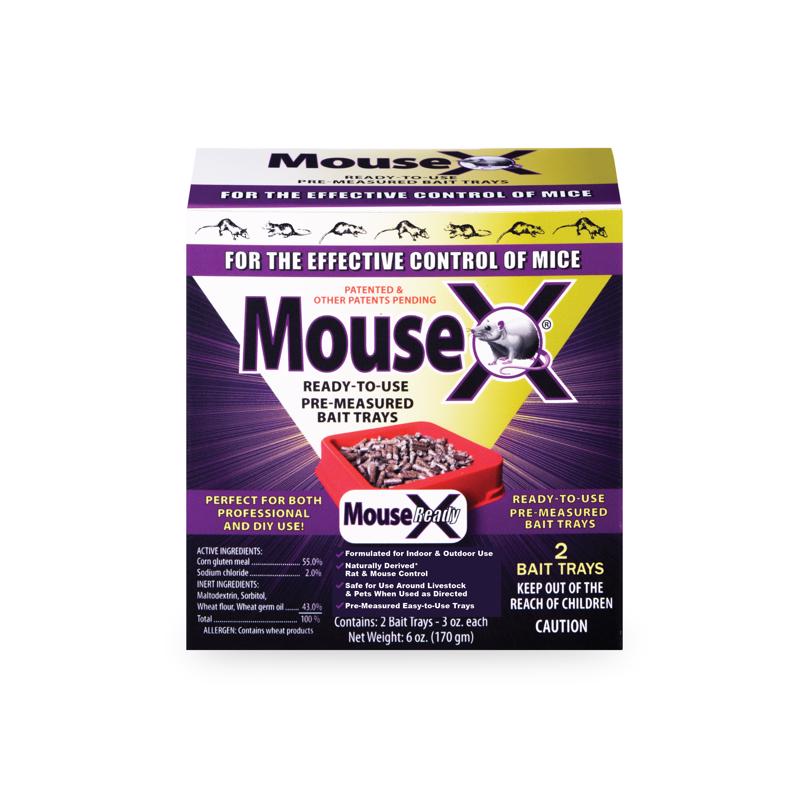 MouseX Ready-to-Use Pre-Measured 3 oz. Bait Trays, 2-Pack: EcoClear Products 620107