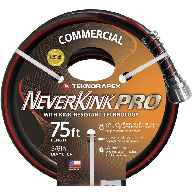 Teknor Apex Neverkink Heavy Duty 5/8 inch by 75 Foot Garden Hose