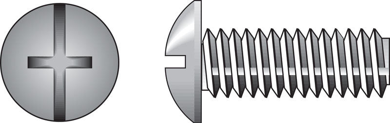 The Hillman Group 111725 1 1 1 8-32 x 1-Inch Truss Combo Head Machine Screw, 100-Pack