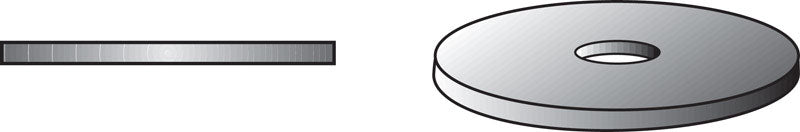 Hillman 77238 0.31 in. Zinc-Plated Steel Fender Washer, Pack of 100