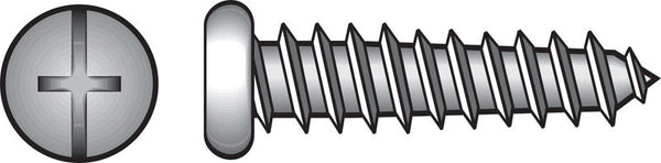The Hillman Group 74027 8 x 3/4-Inch Pan Head Combo Sheet Metal Screw, 100-Pack