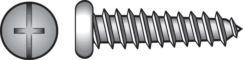The Hillman Group 74027 8 x 3/4-Inch Pan Head Combo Sheet Metal Screw, 100-Pack