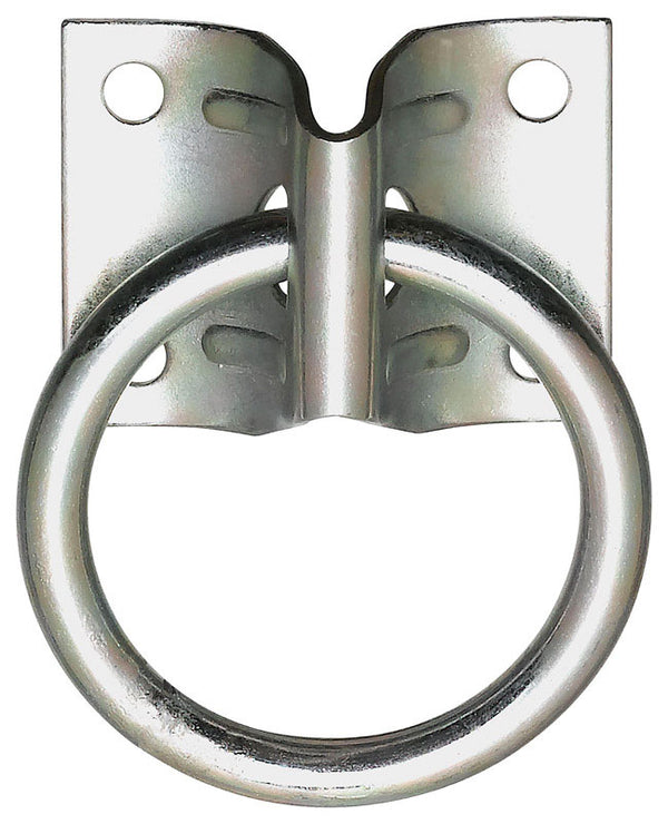 National Hardware Hitch Ring With Plate Silver Steel N220-616