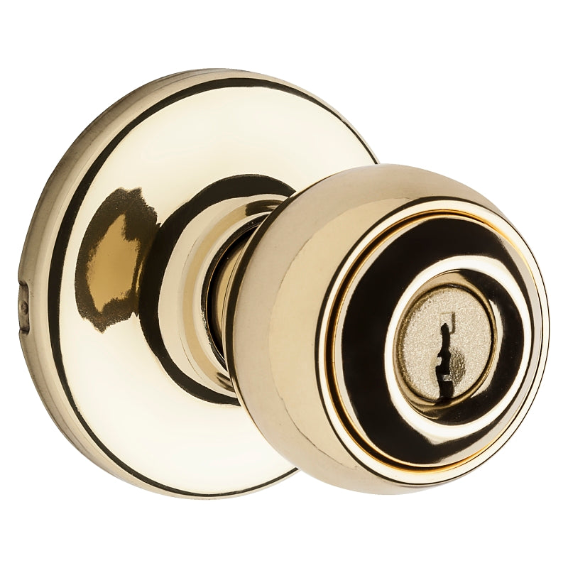 Kwikset 94002-432 Polished Brass Polo Entry Knob (6-Pack)