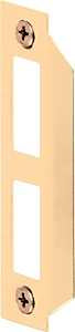 Prime-Line Brass-Plated Gold Steel Door Strike 1 pk