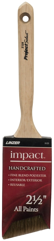 Linzer Products 2125-0250 2-1/2" Polyester Impact Angle Sash Paint Brush 2125N-2.5