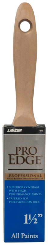 Linzer Pro Impact 1-1/2 in. W Flat Polyester Blend Paint Brush 1870-1.5