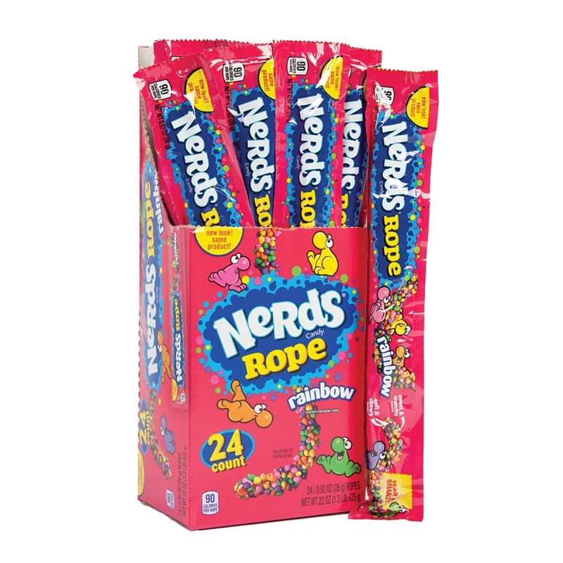 Nerds, Rope, Candy, Rainbow, Crunchy and Gummy, 0.9 Ounce