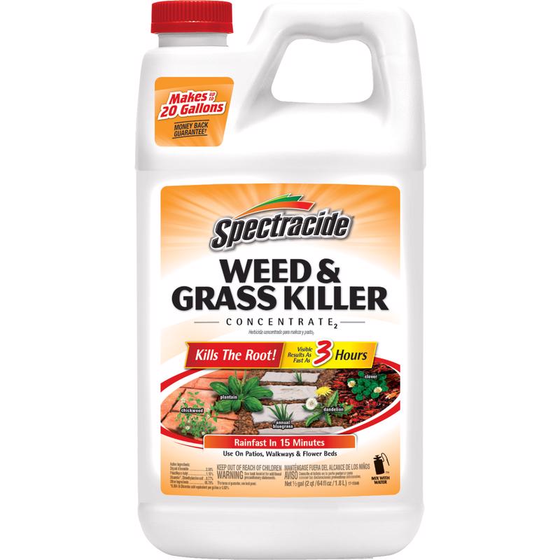 Spectracide Weed And Grass Killer Concentrate 64 Ounces, Use On Patios, Walkways And Driveways