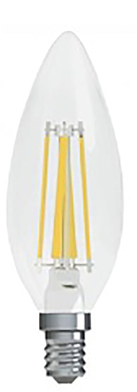 Ge Decorative LED Light Bulbs, Candelabra-Base, Soft White, Clear, Dimmable, 300 Lumens, 3.5-Watts, 2-Pk. 23155 (6-Pack)