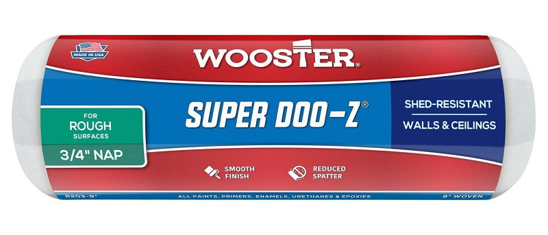 Wooster Super Doo-Z Fabric 3/4 in. x 9 in. W Paint Roller Cover For Rough Surfaces 1 pk