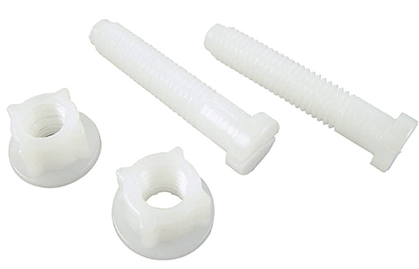 Danco 80822 Toilet Seat Hinge Bolts, 0.49 lbs, white