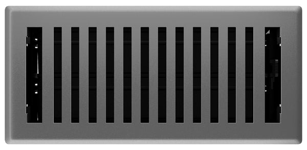Imperial RG3444 Montezuma Decorative Floor Register, 4 x 10-Inch, Grey Granite
