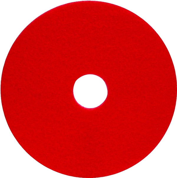 Niagara 5100N Buffing Floor Pads, 17" Diameter, Red, Case Of 5 970457