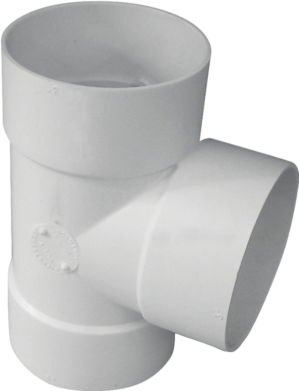 CANPLAS 414103BC Sewer Pipe Tee, 3 in, Hub, PVC