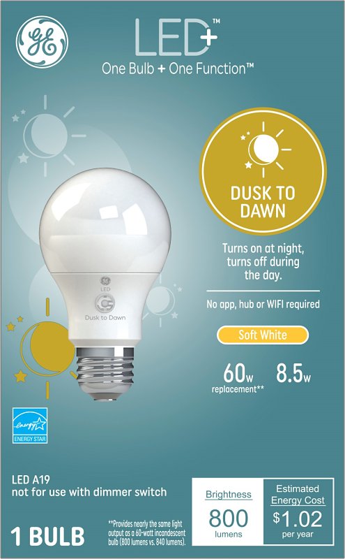 GE 93101946 LED Light Bulb, White