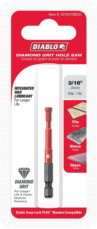 Freud-Diablo Db 3/16 Diamond Grit Hole Saw DHS0188DG